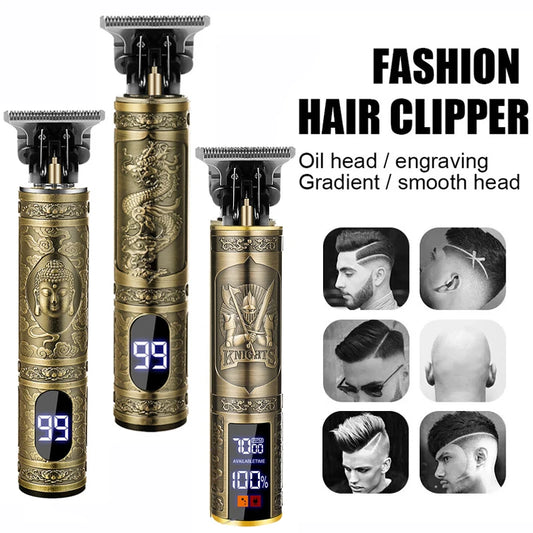 T9 Cordless Vintage Hair Clipper – USB Rechargeable Trimmer Cordless Hair Clipper Peaceful Pleasures Health and Wellness