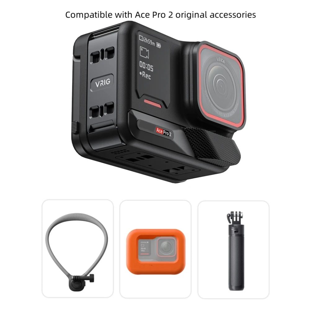 Rust-Proof Drop-Proof More Sturdy For Insta360 Ace Pro 2 Battery Cover Vertical Shooting Quick Release Adapter Accessory Peaceful Pleasures Health and Wellness