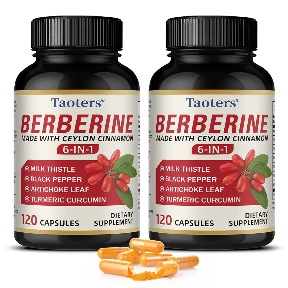 Berberine & Ceylon Cinnamon Capsules – Blood Sugar & Heart Support