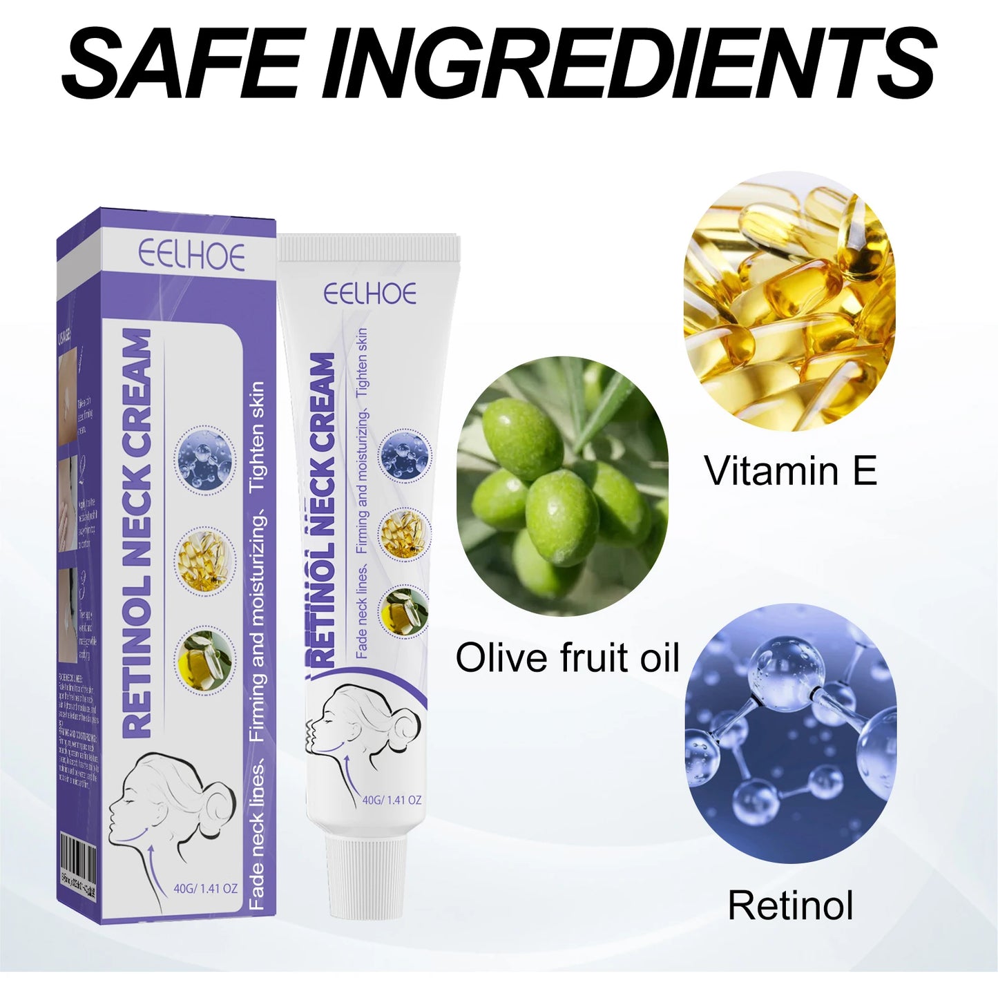 Retinol Neck Cream – Firming, Lifting & Anti-Aging | 40g