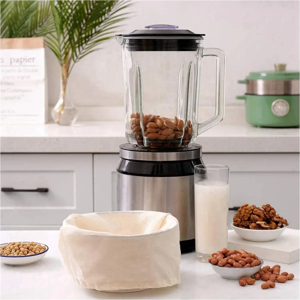 Cotton Cream Cheese Slicer Gauze Kitchen Items Tofu Filter Cloth Butter Milk Coffee Tools Gadgets Dining Bar Home Garden Slice Peaceful Pleasures Health and Wellness
