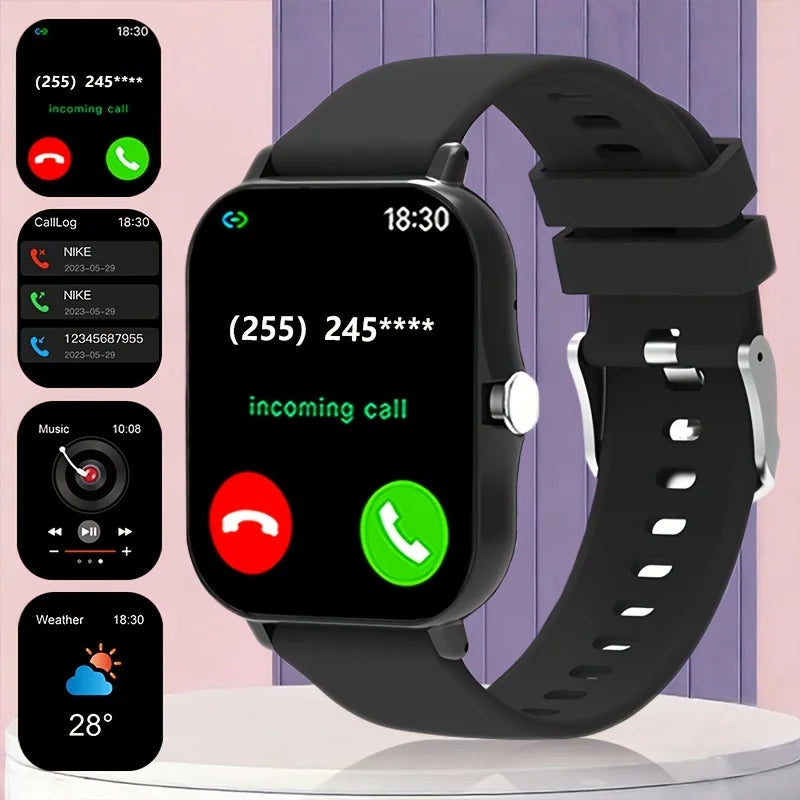 ERUN 1.83" Smart Watch – Bluetooth Calling, AI Voice & Music