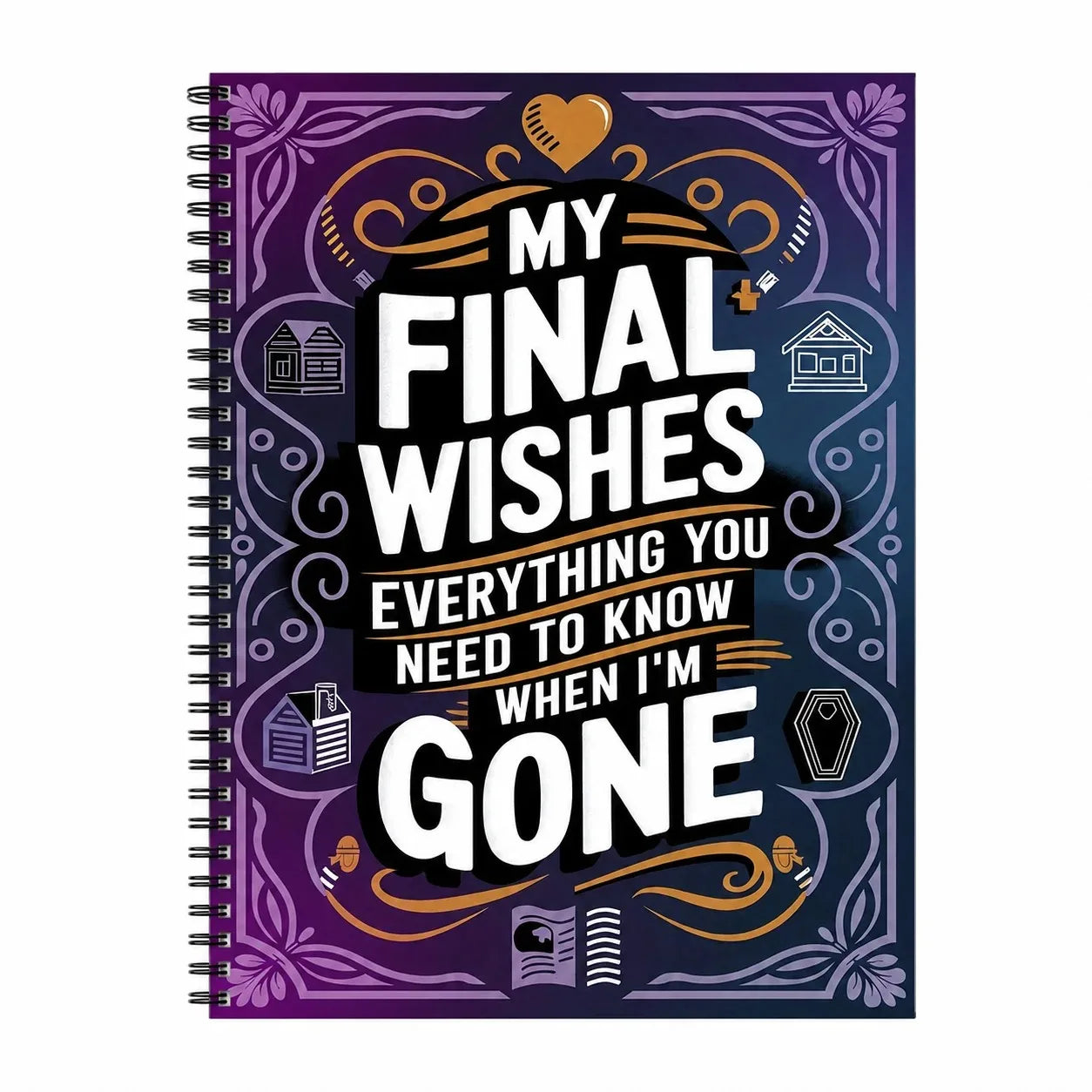My Final Wishes Journal A5 Spiral End-of-life Planner Family