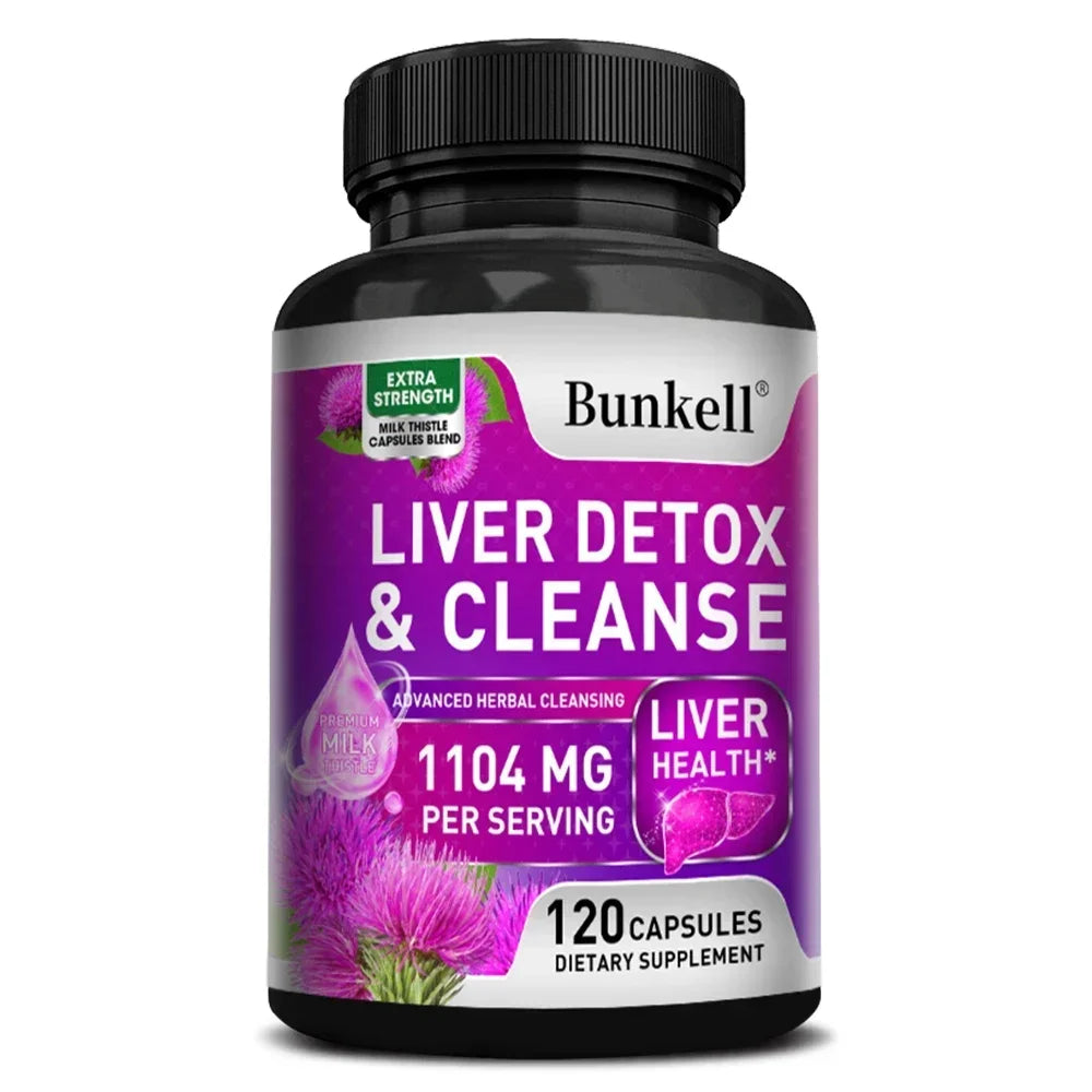 Natural Milk Thistle Supplement - Beet Root, Artichoke, Support Detoxification, Liver Cleanse Repair and Nourishing, Antioxidant Peaceful Pleasures Health and Wellness 120 count-1 bottle
