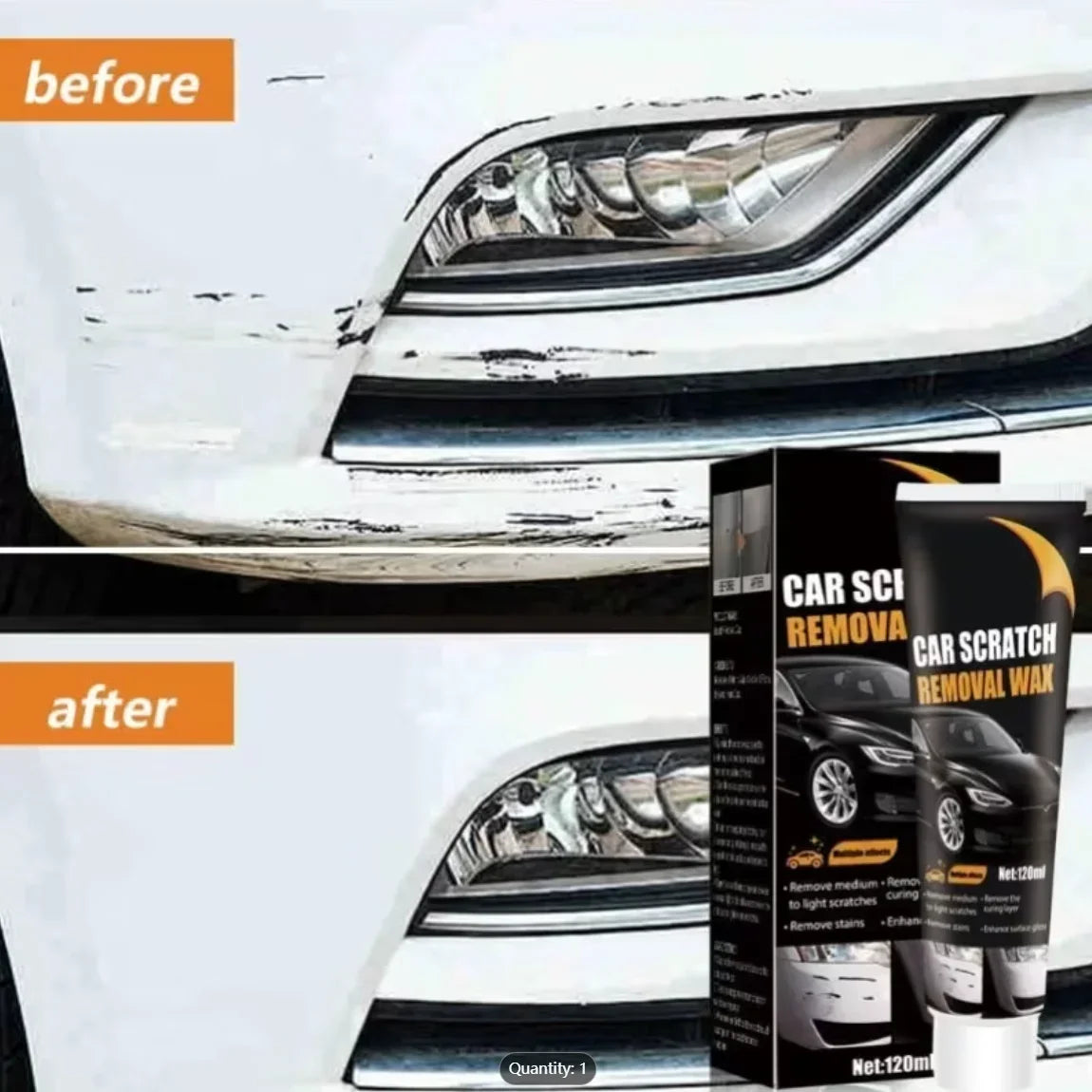 Car Scratch Repair Paste – Polish, Wax & Paint Restorer Kit