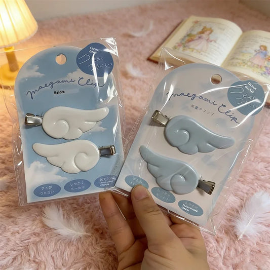 Kawaii Angel Wing Hair Clips – Y2K Japanese Barrettes (1 Pair) Hair Barrette Clips Peaceful Pleasures Health and Wellness