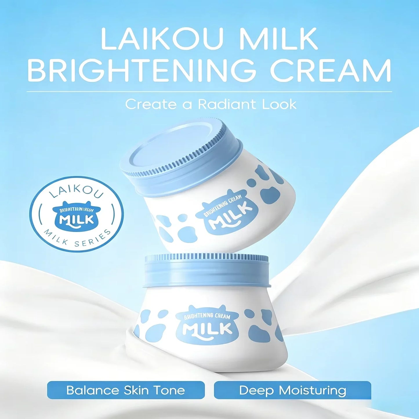 LAIKOU Milk Brightening Cream – Whitening & Moisturizing