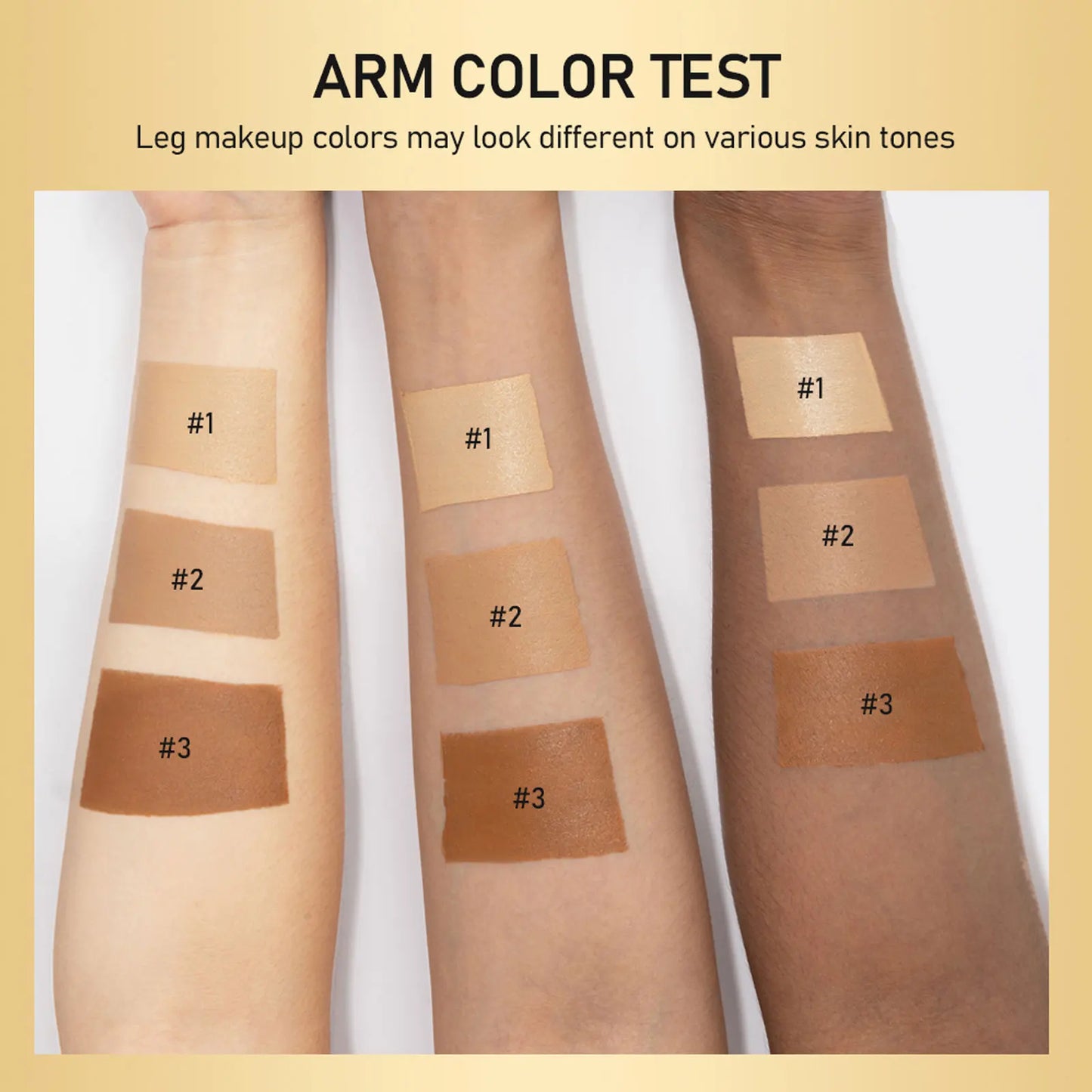 Medium Shade Leg Makeup Lotion Waterproof Non Transfer Easy Application Leg Foundation Cover Scars Varicose Vein Tattoo Flawless Peaceful Pleasures Health and Wellness