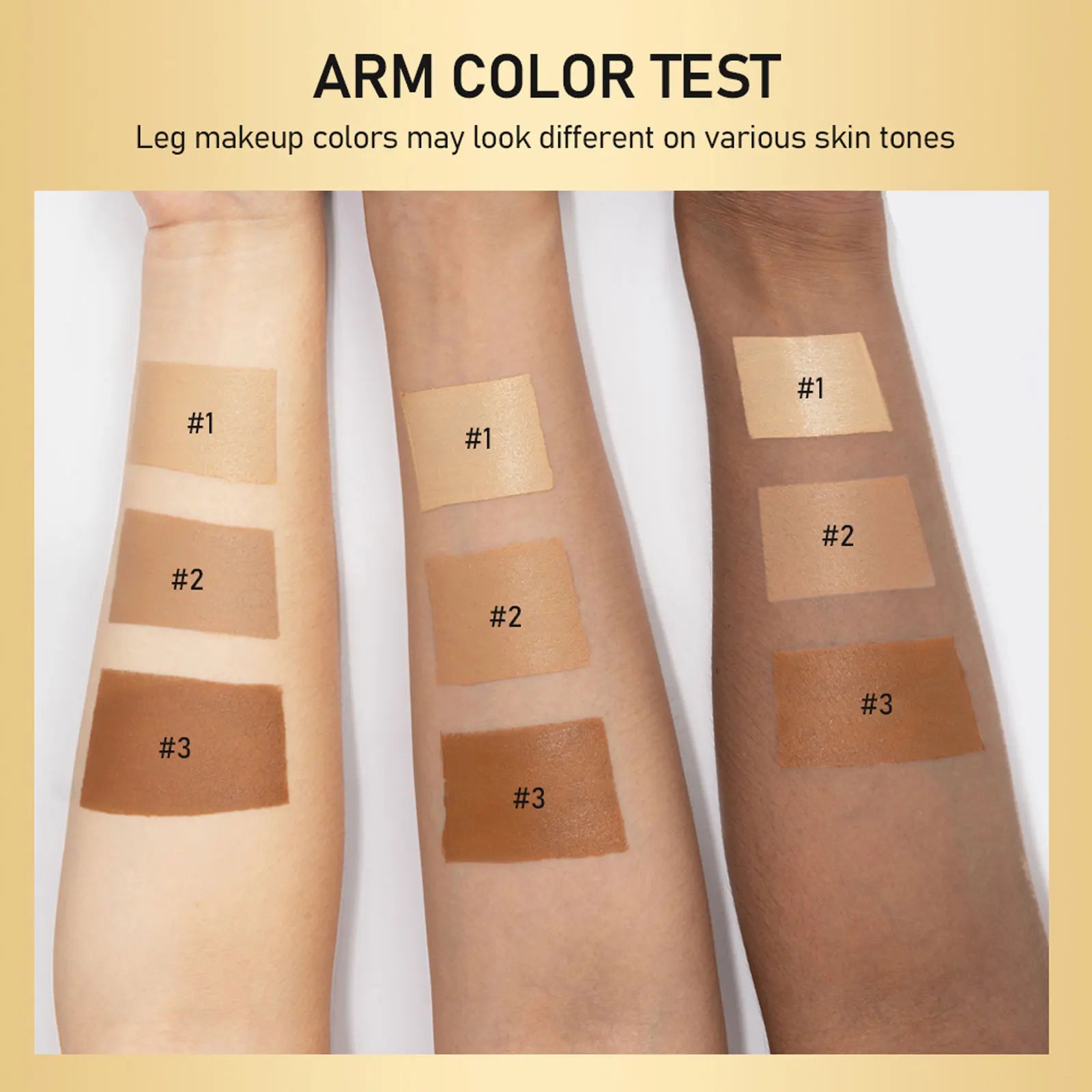 Medium Shade Leg Makeup Lotion Waterproof Non Transfer Easy Application Leg Foundation Cover Scars Varicose Vein Tattoo Flawless Peaceful Pleasures Health and Wellness