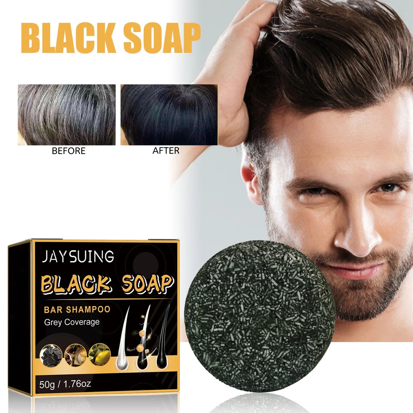 Polygonum Multiflorum Solid Shampoo Bar – Anti-Dandruff 50g