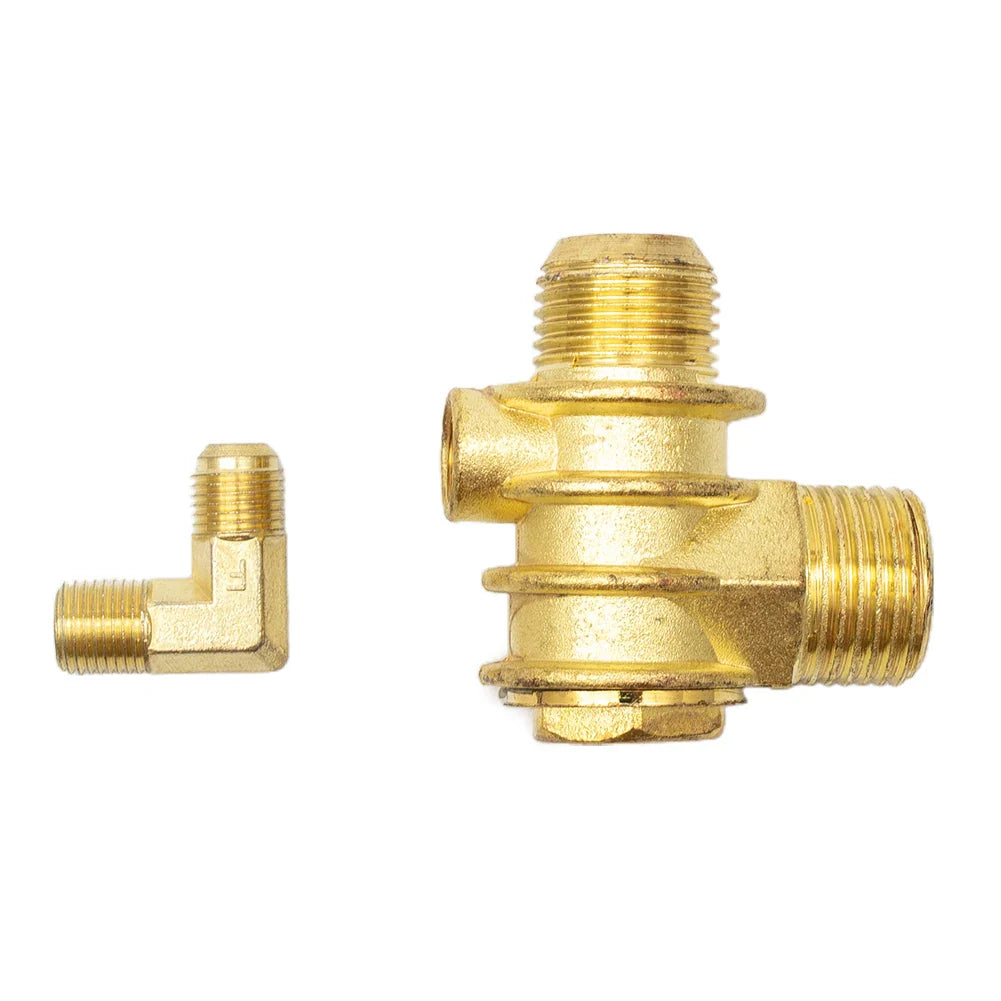 3-Port Male Thread Check Valve – Zinc Alloy Air Compressor Fitting