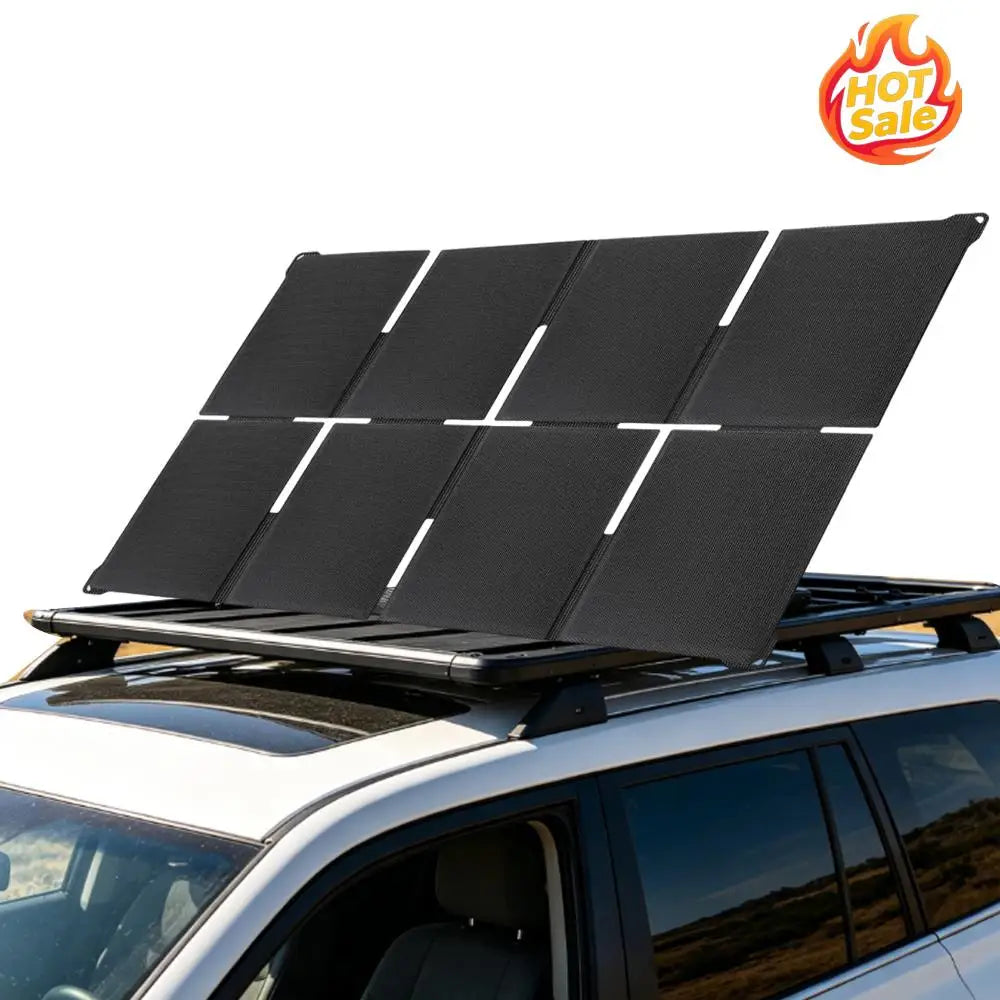 VODOOL 80W Foldable Solar Panel Charger – USB-C, USB-A & DC