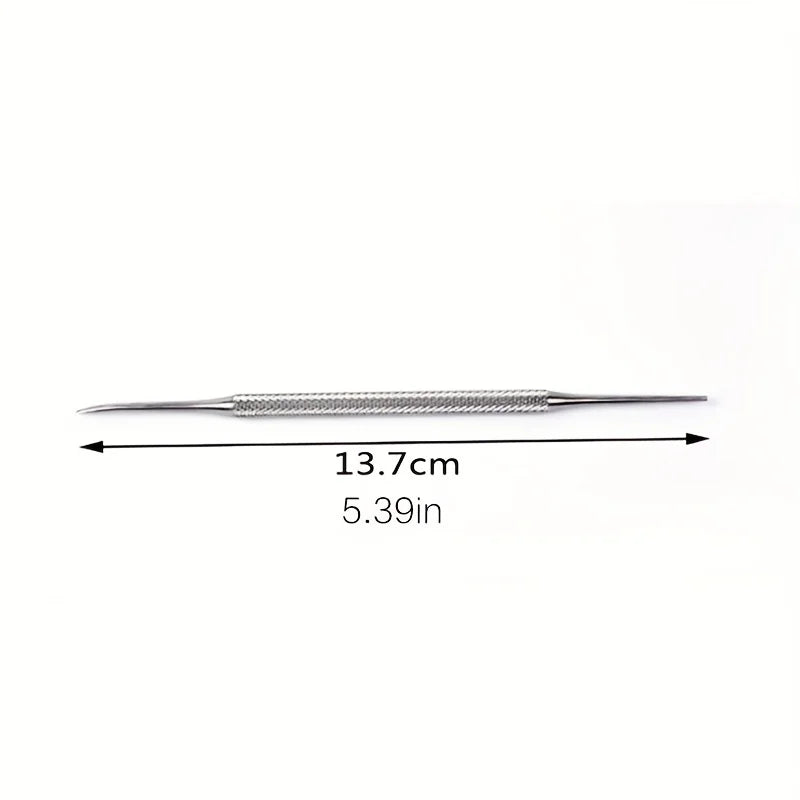 Stainless Steel Nail File & Nail Art Pen Tool | Manicure
