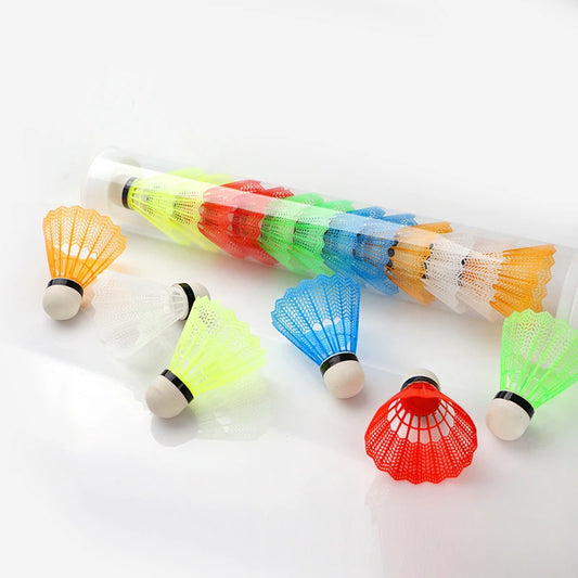 6-Pack Colorful Badminton Shuttlecocks | Plastic Foam Training Balls Badminton Shuttlecocks Peaceful Pleasures Health and Wellness