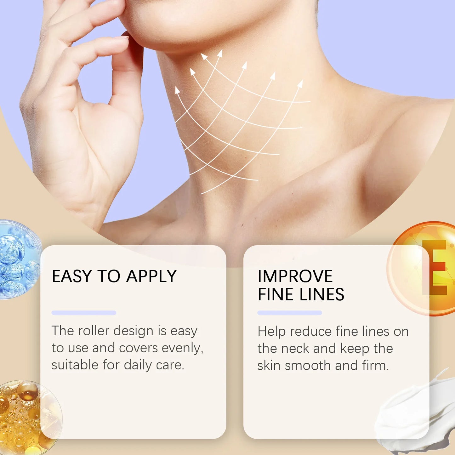 Neck Firming Roller Cream – Lift, Tighten & Hydrate Skin