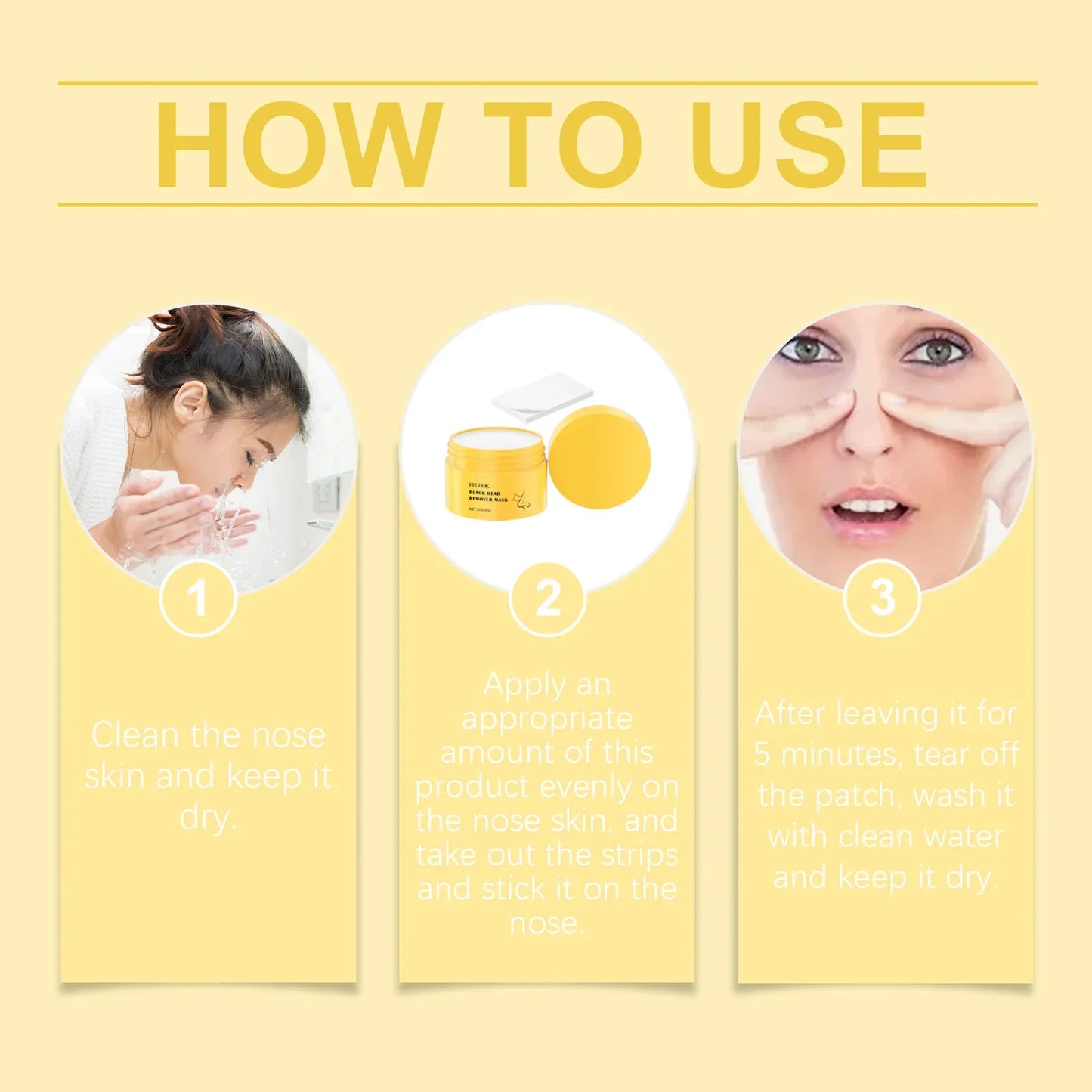 EELHOE Blackhead Remover Peel-Off Nose Strips – Deep Pore Cleanse