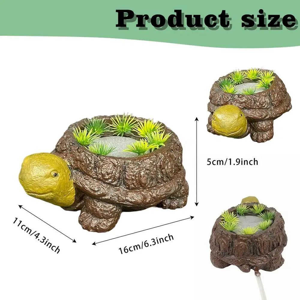 Fish Tank Bubbler Decorations Aquarium Air Stone Resin Quiet Turtle Shaped Bubble Stone for Ponds Buckets Home Hydroponics Peaceful Pleasures Health and Wellness A CN