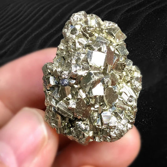 Natural Raw Pyrite Crystal Specimen | Gold Mineral Nugget Crystal Mineral Specimen Peaceful Pleasures Health and Wellness
