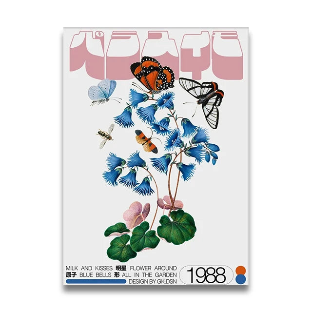 Okinawa Sakura Cherry Blossom Canvas Wall Art Print | Unframed