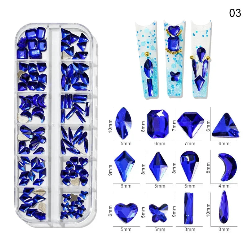 Pearl Rhinestone Nail Gems & Caviar Beads ~500pcs | Nail Art