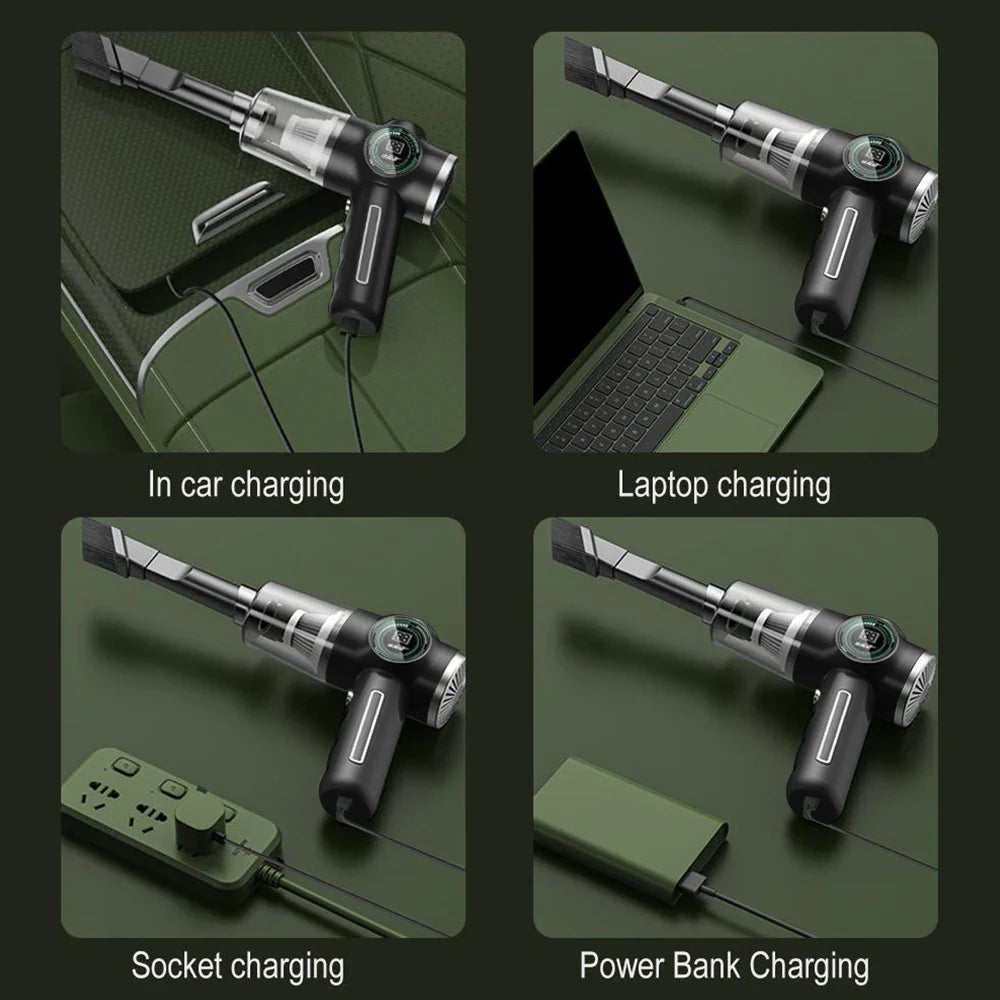Cordless Handheld Vacuum 3500Pa – Car & Home Cleaner