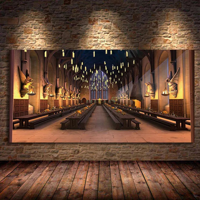 Harry Potter Hogwarts Owl Canvas Wall Art | Kids Room Decor