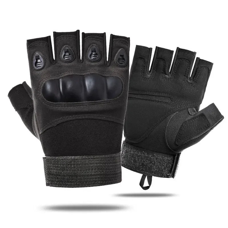 Tactical Hard Knuckle Fingerless Gloves – Combat & Shooting