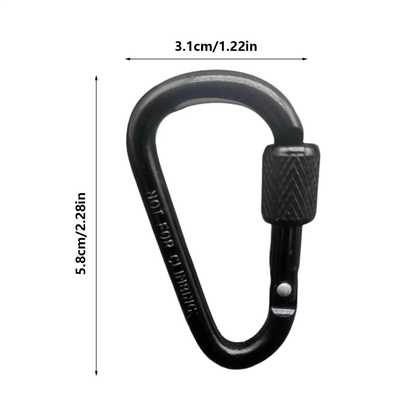 Aluminum Alloy D-Shape Locking Carabiner – Camping & Hiking