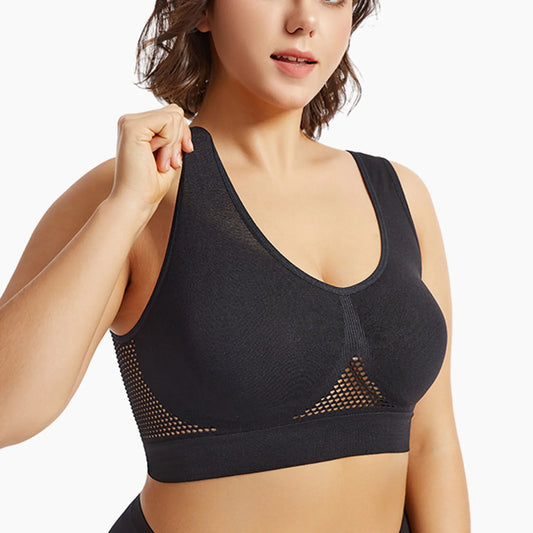 Breathable Sports Bra Top Fitness Women Brassiere Removable Padded Sport Bra Running Gym Seamless Push Up Bras Peaceful Pleasures Health and Wellness