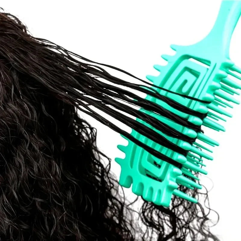 3-in-1 Curling Comb – Styling, Curling & Massage Tool