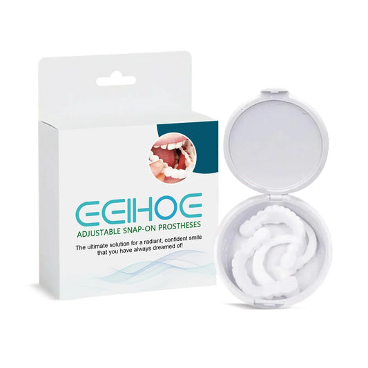 EELHOE Snap-On Veneers – Temporary Tooth Cover for an Instant Smile Peaceful Pleasures Health and Wellness 1pairs boxed