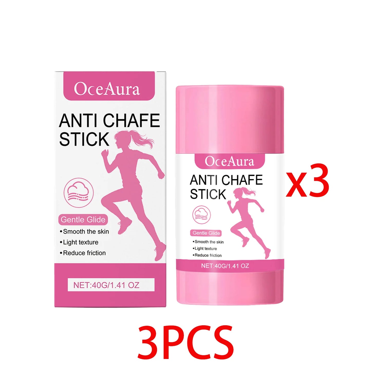 OceAura Anti-Chafe Stick | Moisturizing Skin Friction Shield 40g