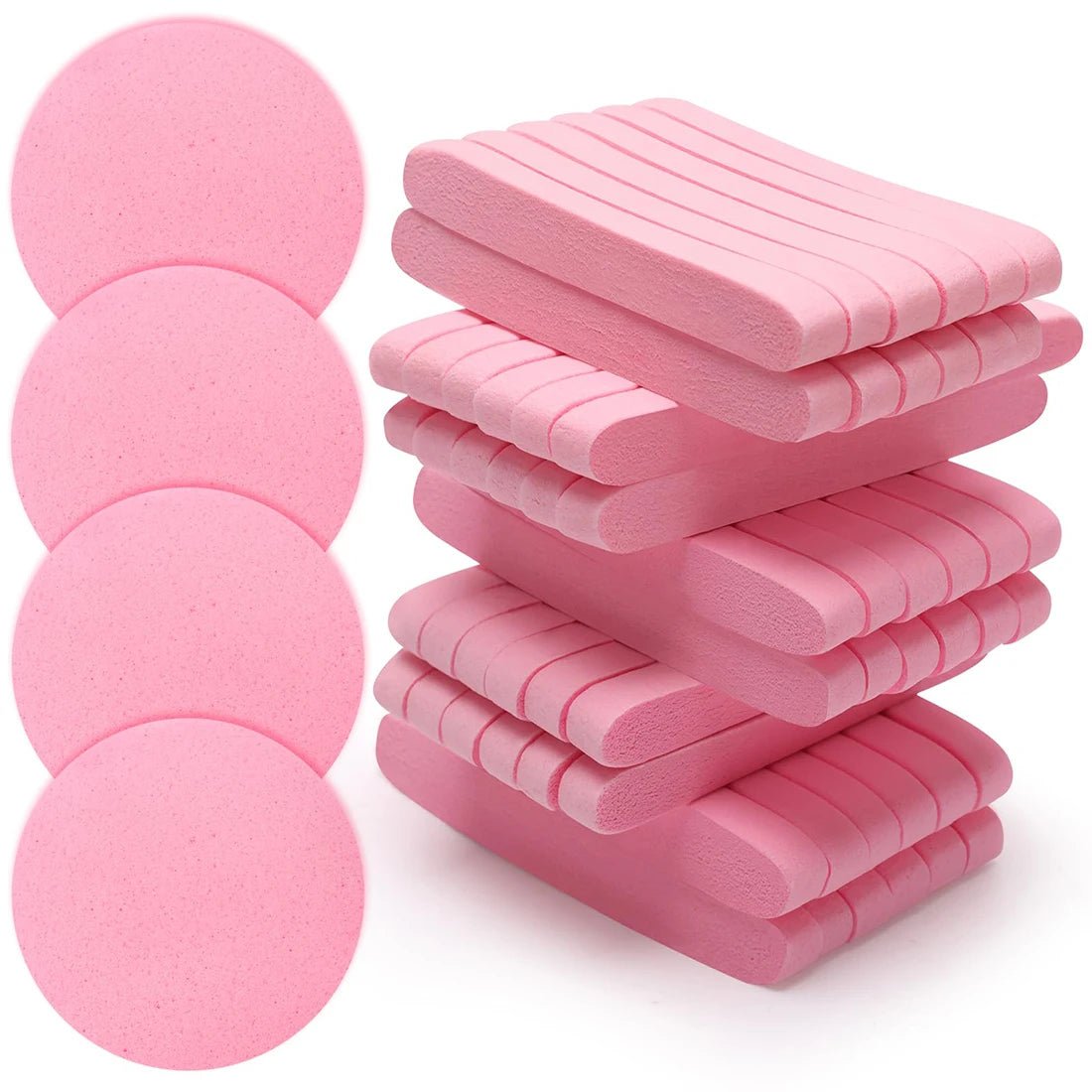 Compressed Facial Sponge Set – 12 PCS PVA Face Cleansing & Makeup Removal Puffs Peaceful Pleasures Health and Wellness