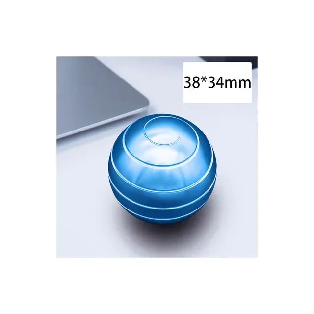 Dynamic Spinner Fidget Toys for Bathroom Spinning Top Antistress Aluminum Alloy Spiner Stress Relief Toys Hypnosis Anti-stress Peaceful Pleasures Health and Wellness Blue