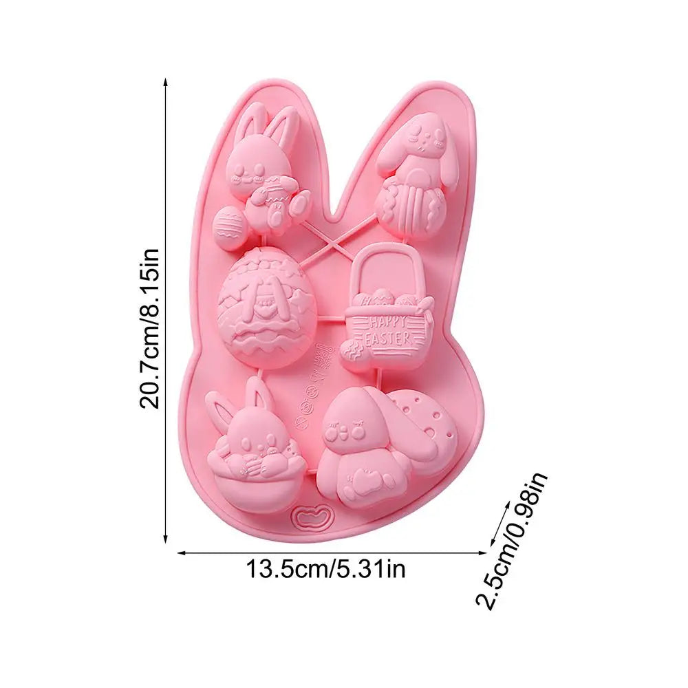 Easter Silicone Mold – Bunny & Egg Chocolate Candy Baking Mold