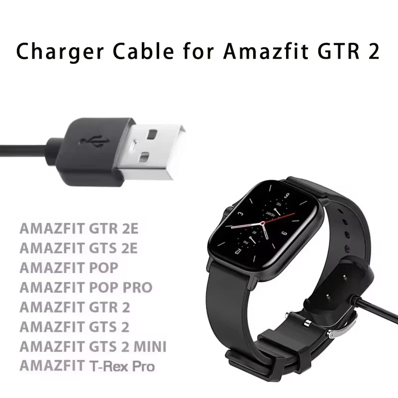 USB Charger Cable for Amazfit GTR 2, GTS 2, Bip 3, T-Rex Pro Peaceful Pleasures Health and Wellness