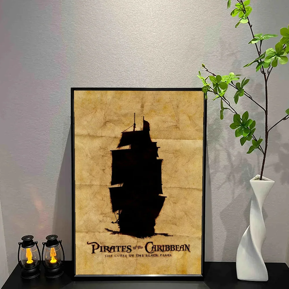 Pirates of the Caribbean Canvas Wall Art Poster – Unframed