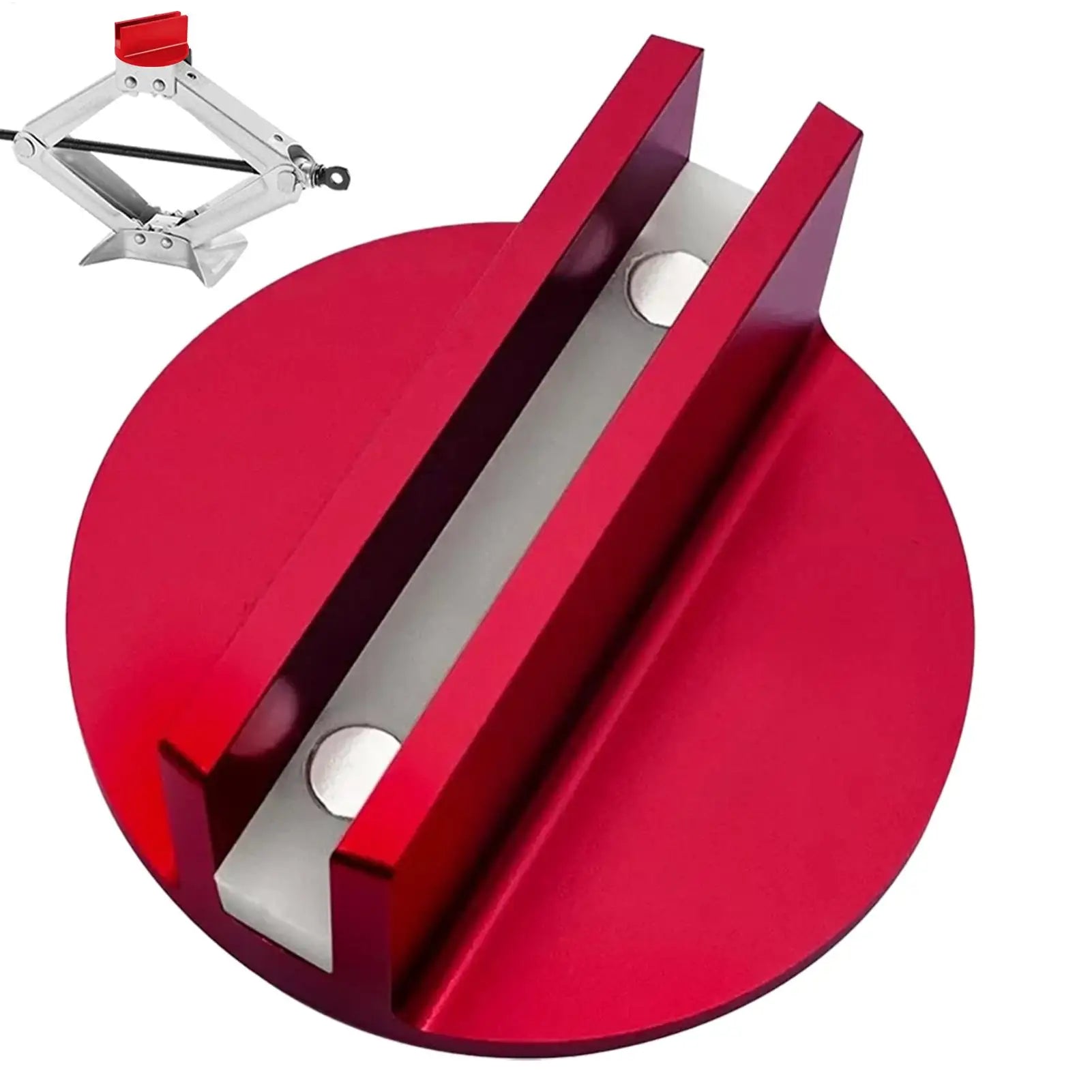Magnetic Pinch Weld Jack Pad Frame Guide Rail Adapter Magnetic Jack Pad Adapter Aluminum Slotted Jack Puck Pinch Weld Frame Rail Peaceful Pleasures Health and Wellness