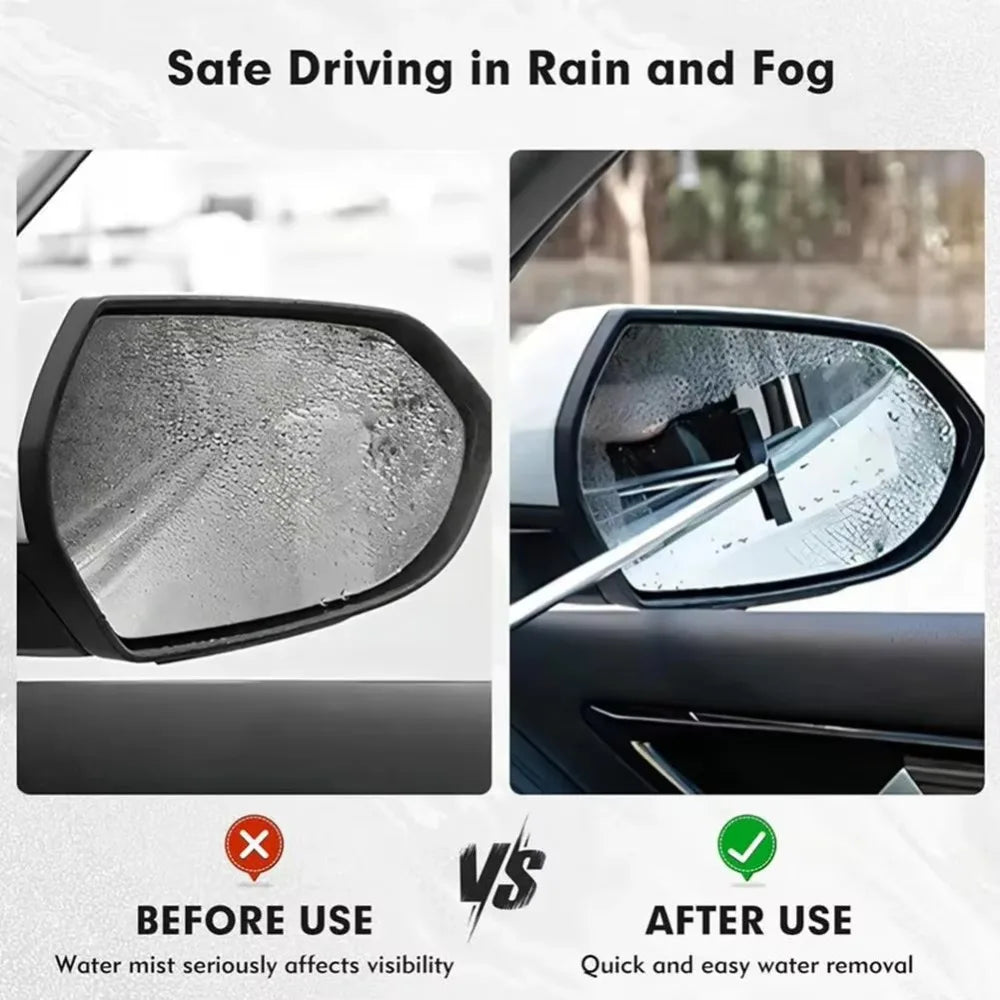 Retractable Car Squeegee | Mirror & Window Cleaning Tool