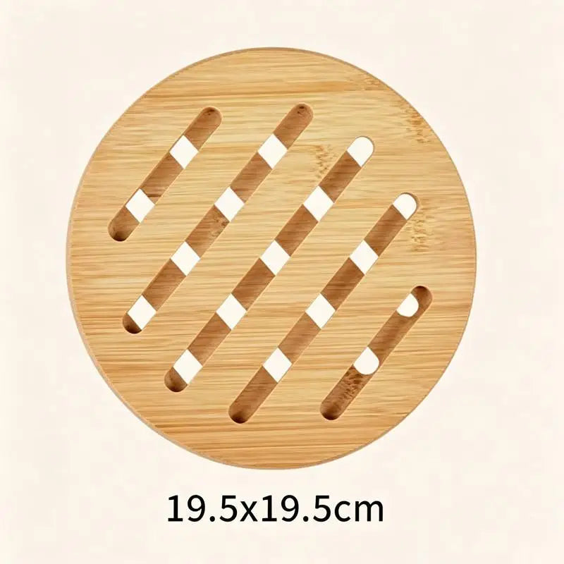 Natural Bamboo Trivet Mat – Heat-Resistant Kitchen Placemat