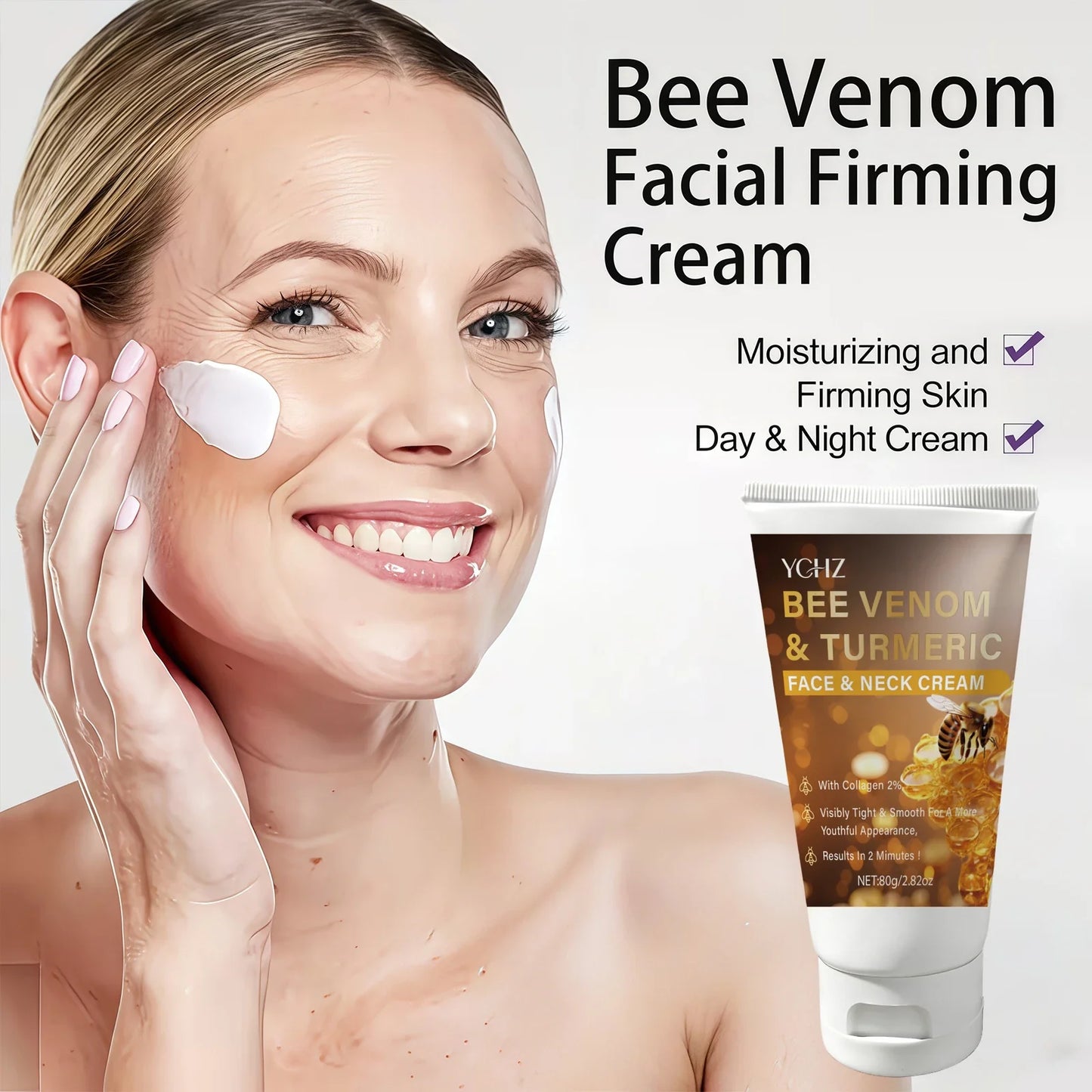 YCHZ Bee Venom Face Cream 80g – Brightening & Moisturizing