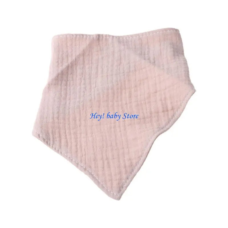 Soft Cotton Triangular Baby Bib | Breathable Drool Feeding Scarf