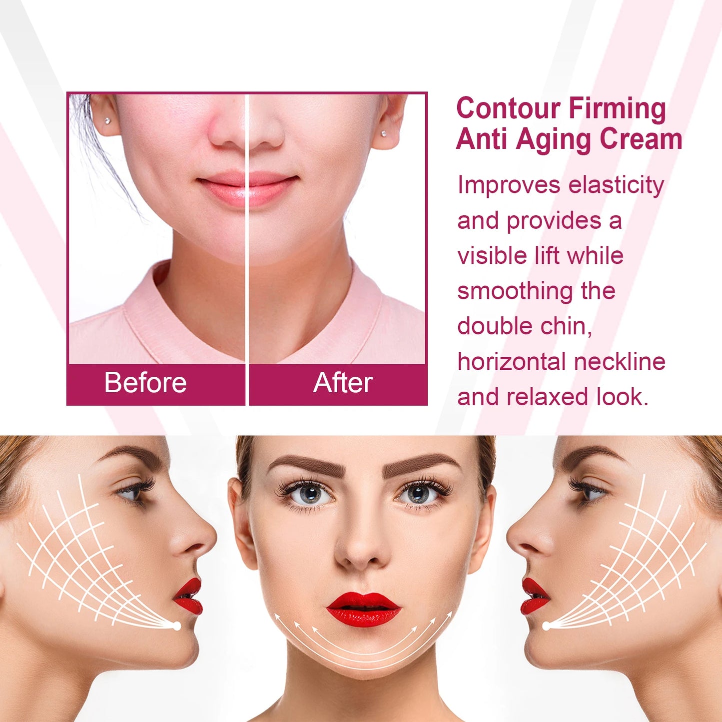 V-Shape Face Slimming Cream – Firming, Anti-Aging & Lifting