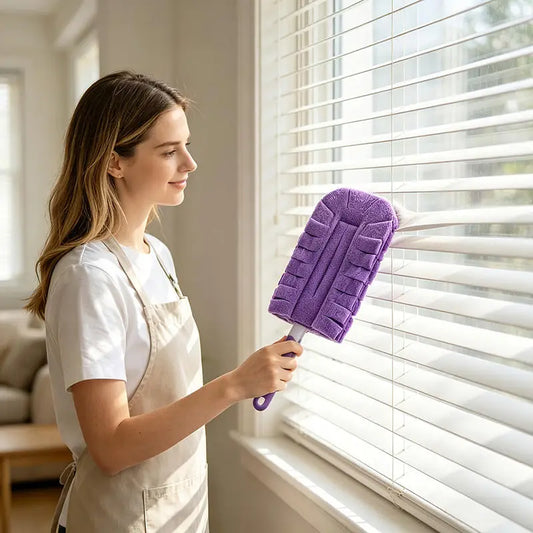 Reusable Duster Replacement Cloths Dry Wet Dual Use Dust Removal Sleeve Washable Pet Hair Household Gap Cleaning Duster Pad Peaceful Pleasures Health and Wellness
