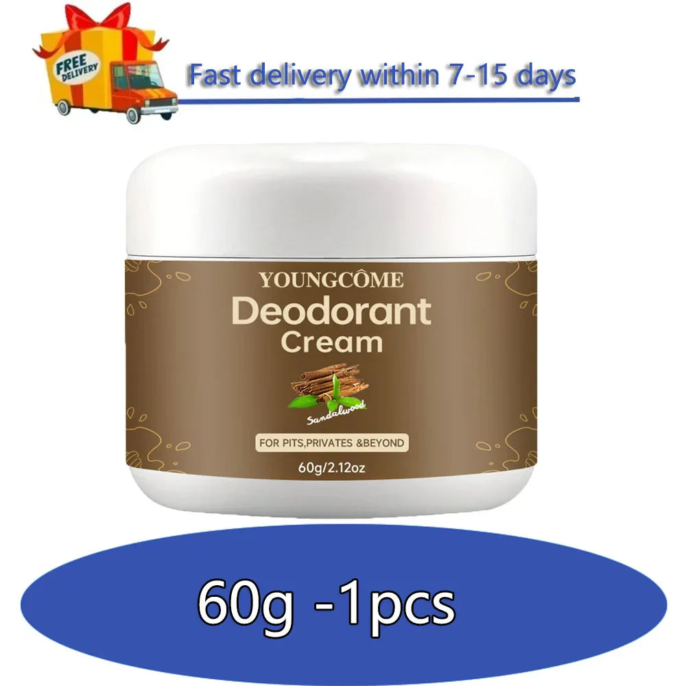 YOUNGCOME Natural Deodorant Cream – 72Hr Odor Control Women