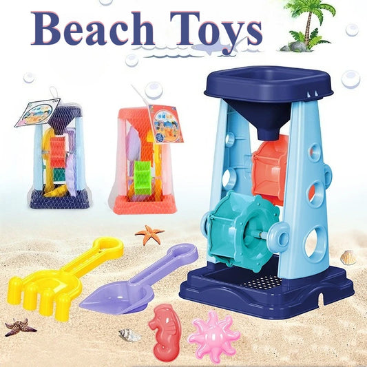 Kids Beach Sand Toy Set – Bucket, Shovel, Rake & Molds Kids Sand Toy Set Peaceful Pleasures Health and Wellness