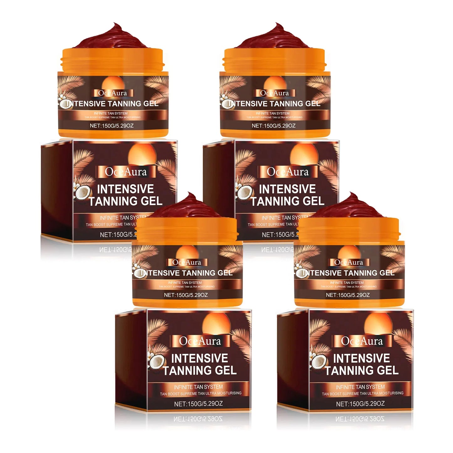 OceAura Intensive Tanning Gel – Self Tanner & Bronzer