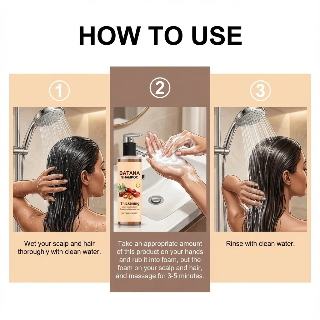 Batana Oil Shampoo – Hydrating, Volumizing & Oil Control