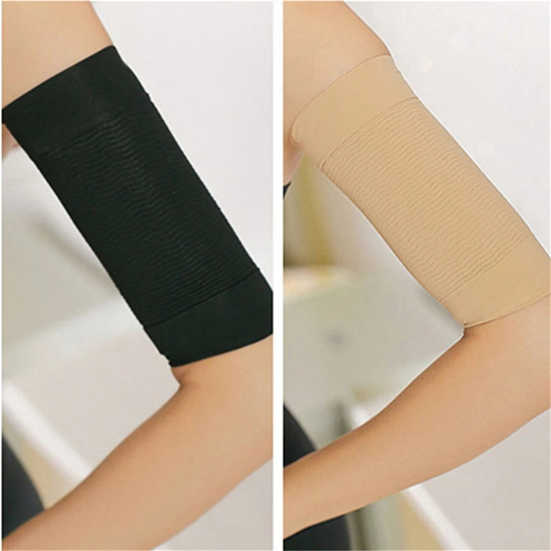 Women Elastic Compression Arm Shaping Sleeves Slimming Arm Shaperwear Weight Loss Elbow Massager Arm Wraps Peaceful Pleasures Health and Wellness
