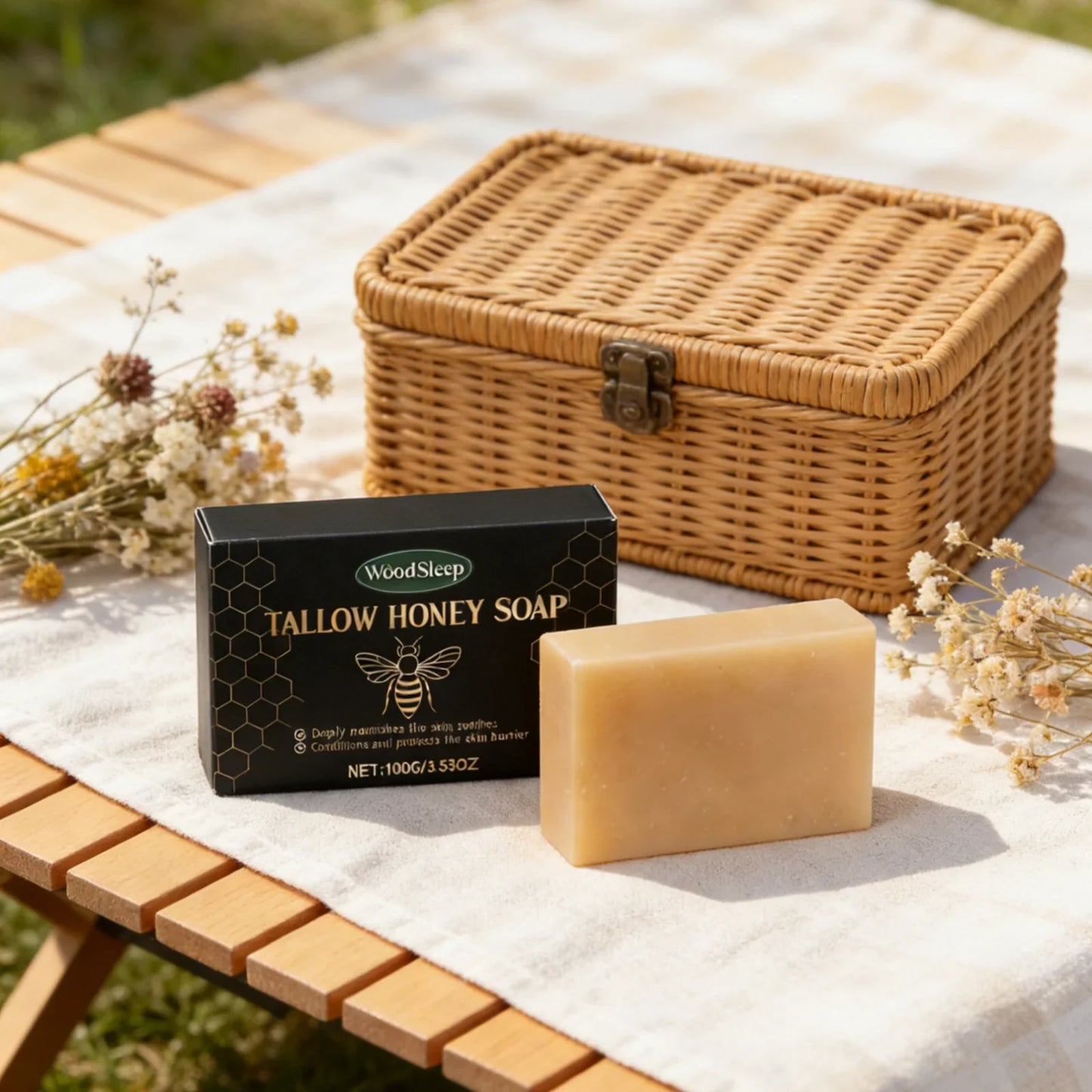 Woodsleep Tallow Honey Soap – Nourishing Moisturizing Bar